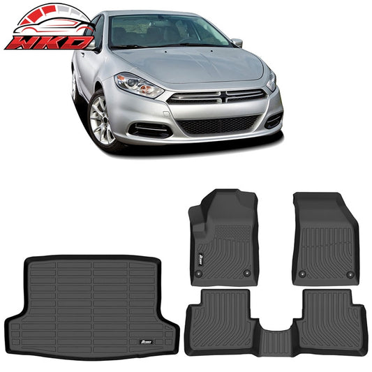 Wholesale 13-16 Dodge Dart TPE All Weather Waterproof 3D Floor Carpets + Trunk Mats - Wikond Auto