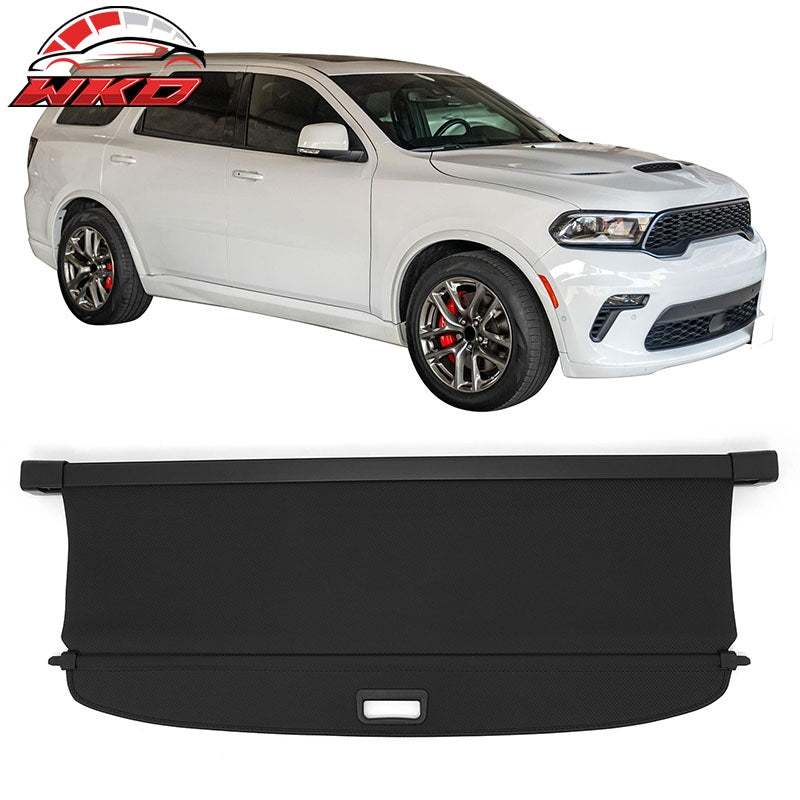 Fits 16-26 Dodge Durango Carbon Fiber Texture Cargo Cover + Backrest + Trunk Mat