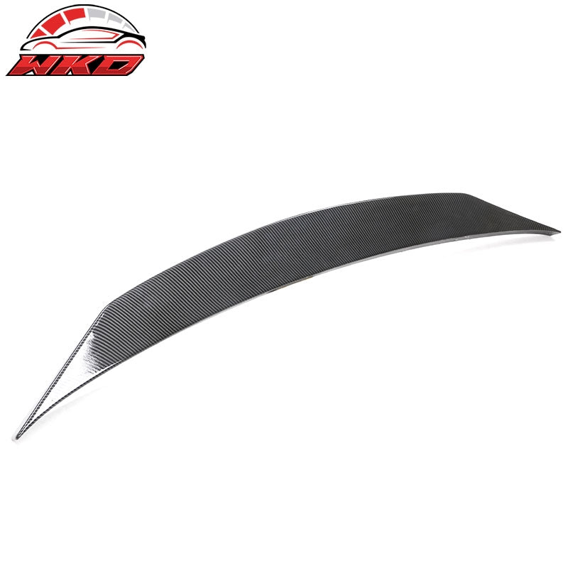 For 21-26 Dodge Durango Duckbill Trunk Lip + Roof Spoiler Carbon Fiber Print ABS