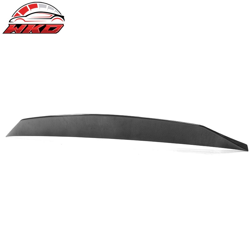 For 14-26 Dodge Durango Duckbill Style Trunk Spoiler Lip Carbon Fiber Print ABS