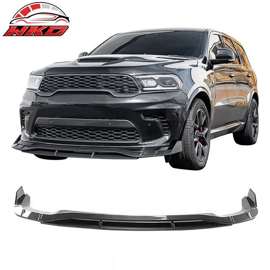 Wholesale 21-26 Dodge Durango Hellcat Front Bumper Lip Carbon Fiber Print Spoiler 4PC - Wikond Auto
