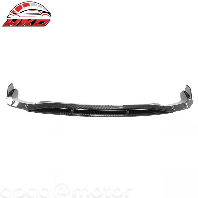 Fits 21-26 Dodge Durango Hellcat Front Bumper Lip Carbon Fiber Print Spoiler 4PC