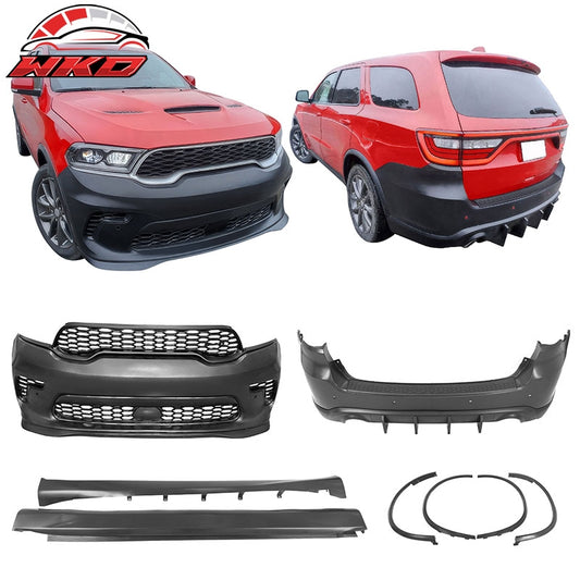 Wholesale 21-26 Dodge Durango Hellcat Style Front & Rear Bumper Cover W/V1 Diffuser - Wikond Auto