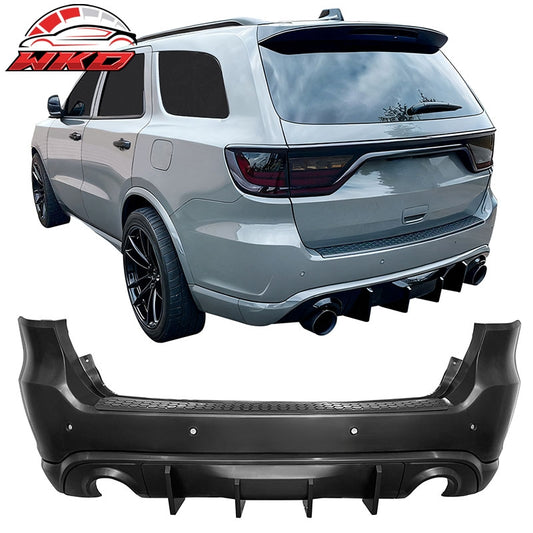Wholesale 21-25 Dodge Durango Hellcat Rear Bumper Cover W/V2 Diffuser + Step Plate - Wikond Auto