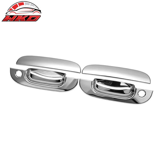 Wholesale 94-01 Dodge Ram 1500 2500 3500 Chrome Door Handle Covers w/ 2 Key Holes - Wikond Auto