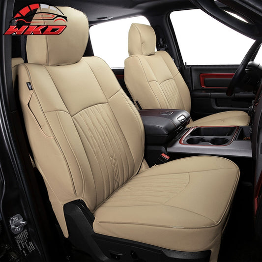Wholesale 13-25 Dodge Ram 1500 13-26 2500 3500 Front Rear Seat Covers Full Set Beige - Wikond Auto