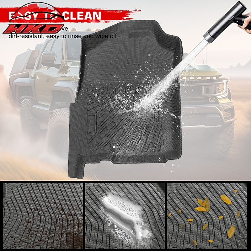 Fits 02-09 Dodge Ram 1500 2500 3500 Quad Cab Anti-Slip Floor Mats TPE Carpets