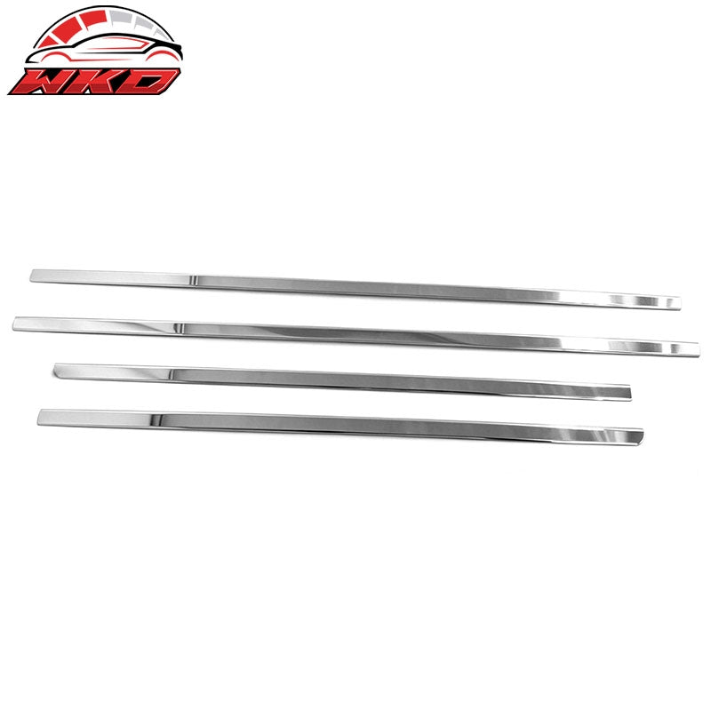 Fits 02-09 Dodge Ram 1500 2500 3500 Quad Cab Window Belt Molding Trim 4PCS Set