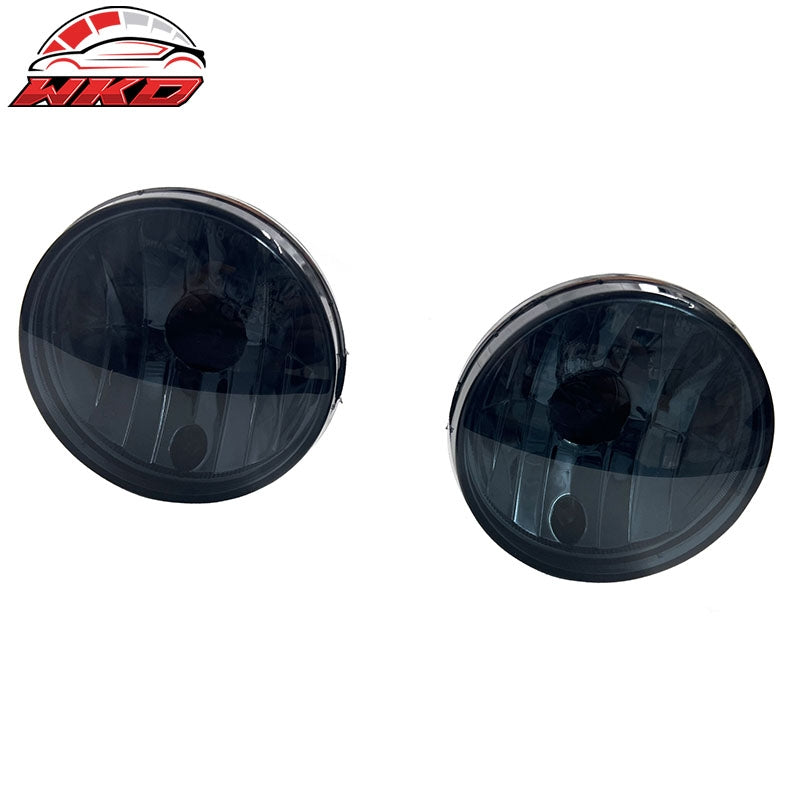 Fits 99-02 Dodge Ram 1500 2500 Front Bumper Fog Lights Lamps W/Wiring Smoke Lens