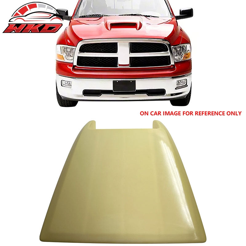 Fits 09-18 Dodge Ram 1500 Air Vent Hood Scoop Cover W/Gel Screen Decal Unpainted