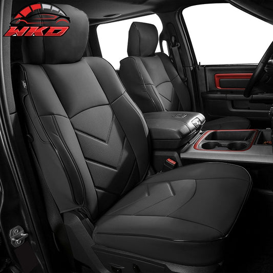 Wholesale 19-26 Dodge Ram 1500 Crew Cab Pickup Front Row Seat Covers Black Protector - Wikond Auto