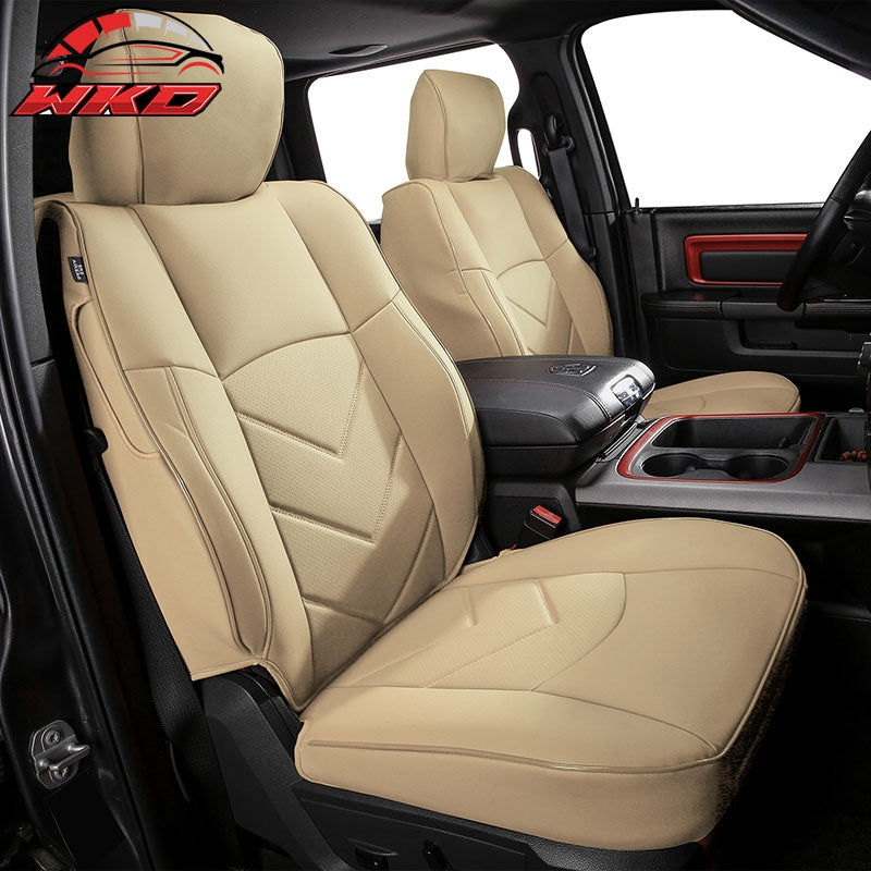 Wholesale 19-26 Dodge Ram 1500 Crew Cab Pickup Seat Covers Full Set Protector Beige