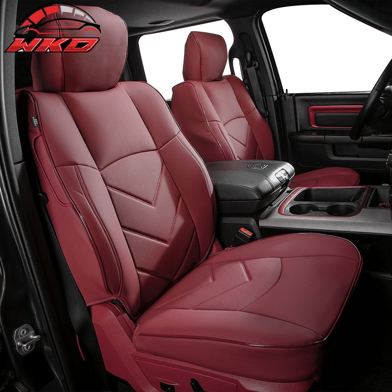 Wholesale 19-26 Dodge Ram 1500 Crew Cab Pickup Seat Covers Full Set Red Protector