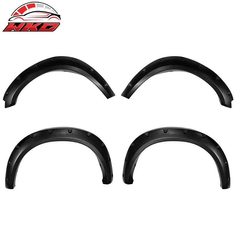 Wholesale 09-18 Dodge Ram 1500 Pocket Rivet Style Wheel Fender Flares Textured Black