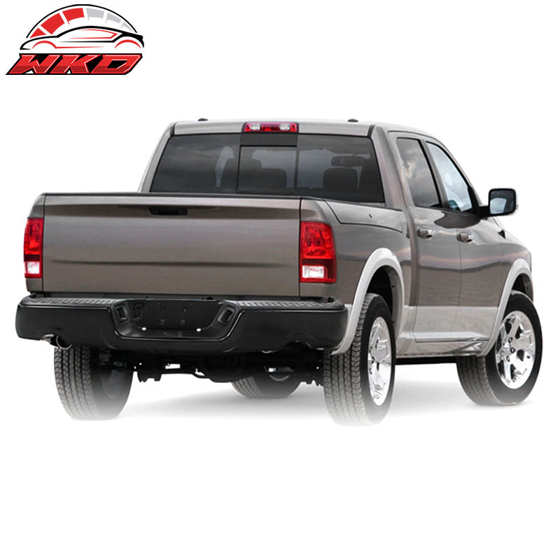 Fits 09-18 Dodge Ram 1500 Unpainted Rear Step Bumper Cover w/Dual Exhaust Holes