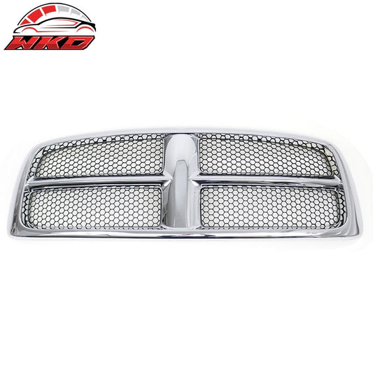 Wholesale 2002-2005 Dodge Ram Chrome Molding W/ Black OE Style Front Upper Grille ABS - Wikond Auto