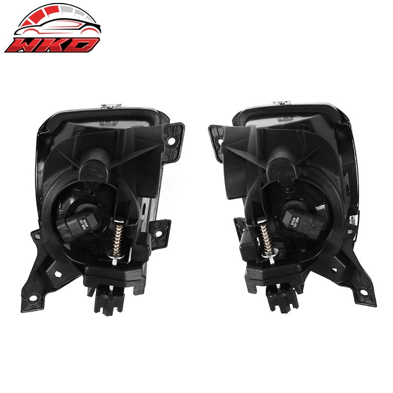 Fits 13-24 Dodge Ram 1500 2PC Front Bumper Fog Lights Smoked Driving Lamp W/Bulb