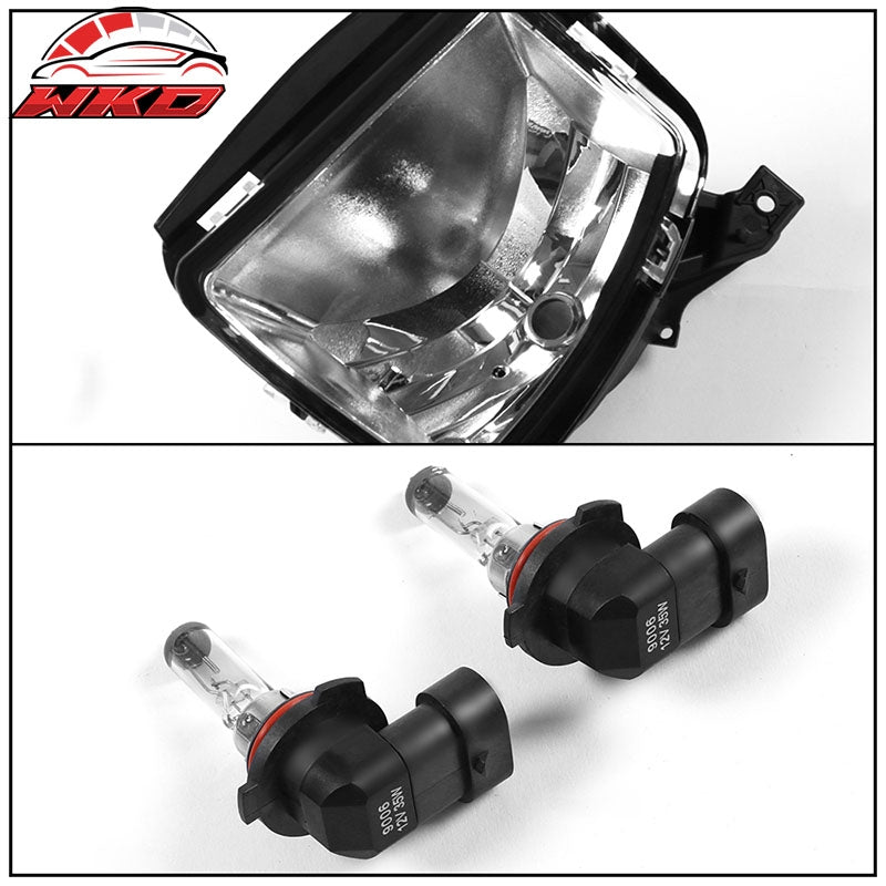 Fits 13-24 Dodge Ram 1500 Front Bumper Fog Lights Clear Driving Lamps w/ Bulb