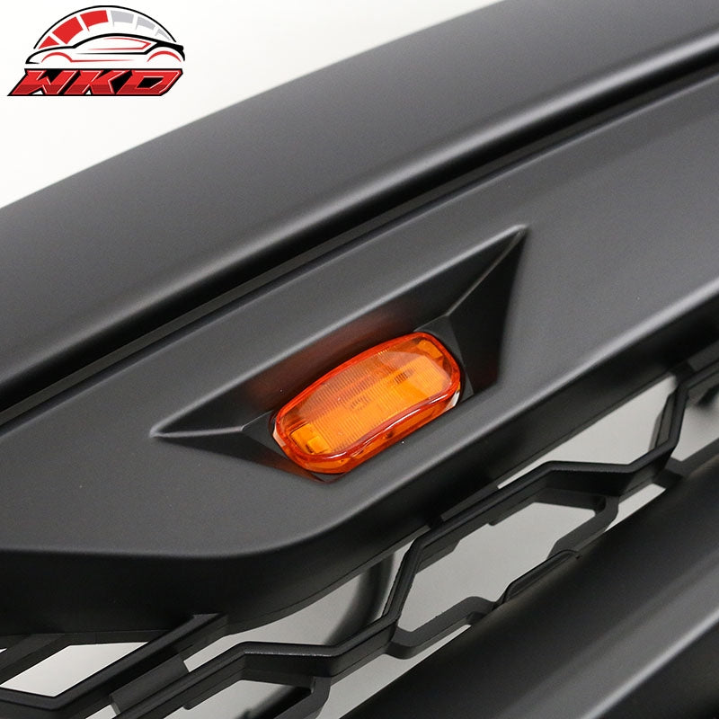 Fits 09-12 Dodge Ram 1500 Front Upper Grille Guard W/Signal Lights Matte Black