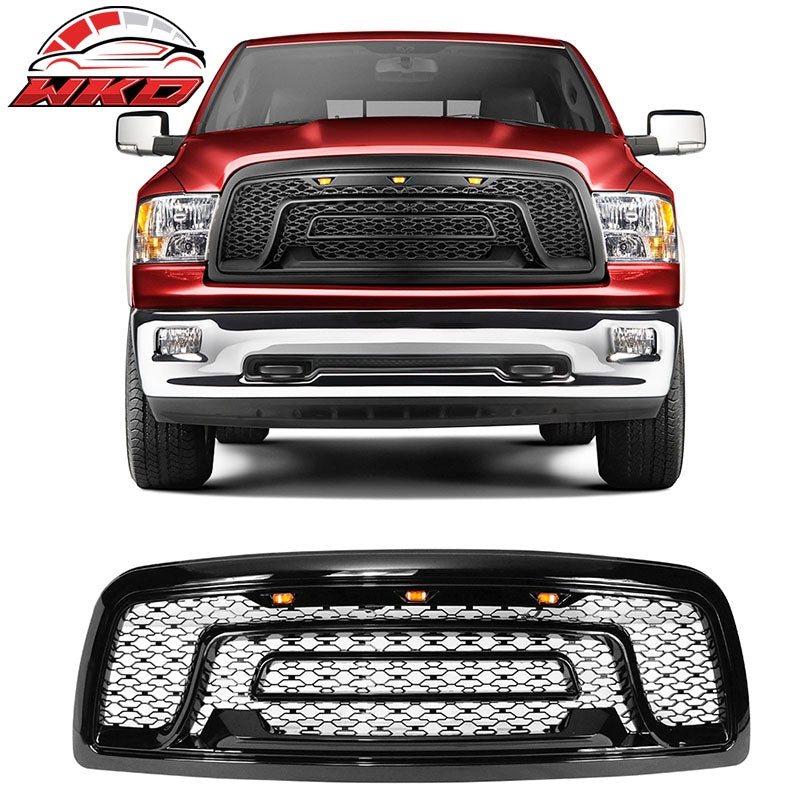 Wholesale 09-12 Dodge Ram 1500 Front Grille Guard w/ Signal Light Gloss Black