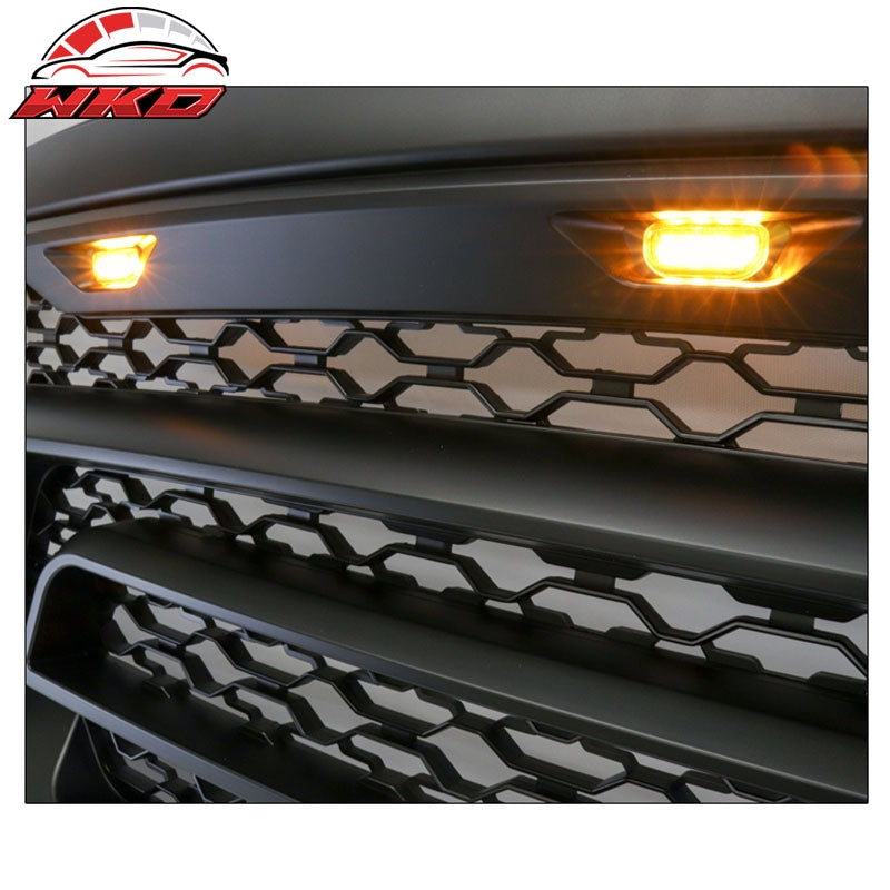Fits 10-18 Dodge Ram 2500 3500 Front Grille Guard w/ Signal Light Matte Black