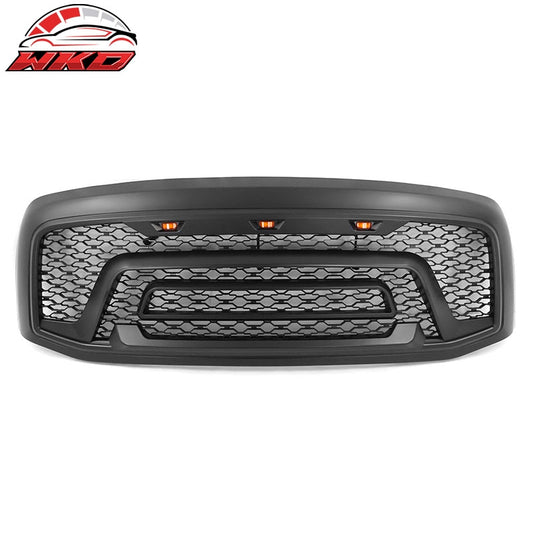 Wholesale 06-09 Dodge Ram 1500 2500 3500 Matte Black Front Grille W/ Signal Lights