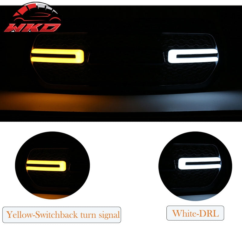 Fits 19-24 Dodge Ram 1500 LED DRL Grille W/Switchback Turn Signal Matte Black