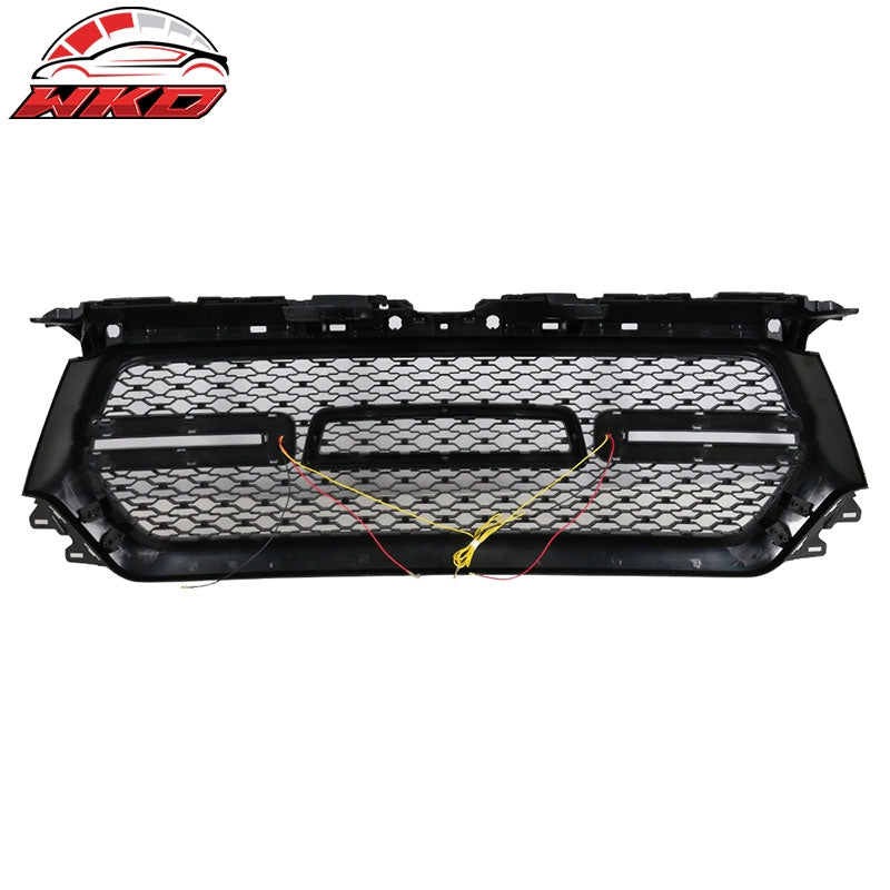 Fits 19-24 Dodge Ram 1500 LED DRL Grille W/Switchback Turn Signal Matte Black