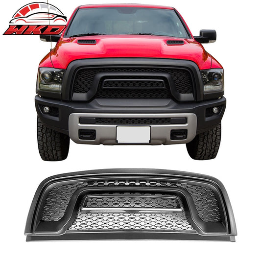Wholesale 15-18 Dodge Ram 1500 Rebel Front Bumper Grille Hood Grill Matte Black