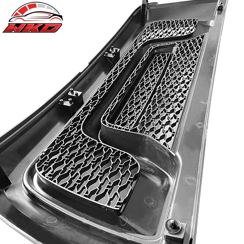 Fits 15-18 Dodge Ram 1500 Rebel Front Bumper Grille Hood Grill Matte Black