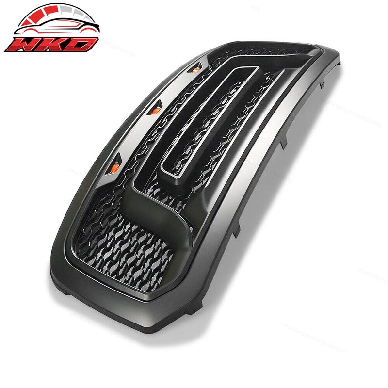 Wholesale 13-24 Dodge Ram 1500 Rebel Style Front Bumper Hood Mesh Grille Matte Black - Wikond Auto