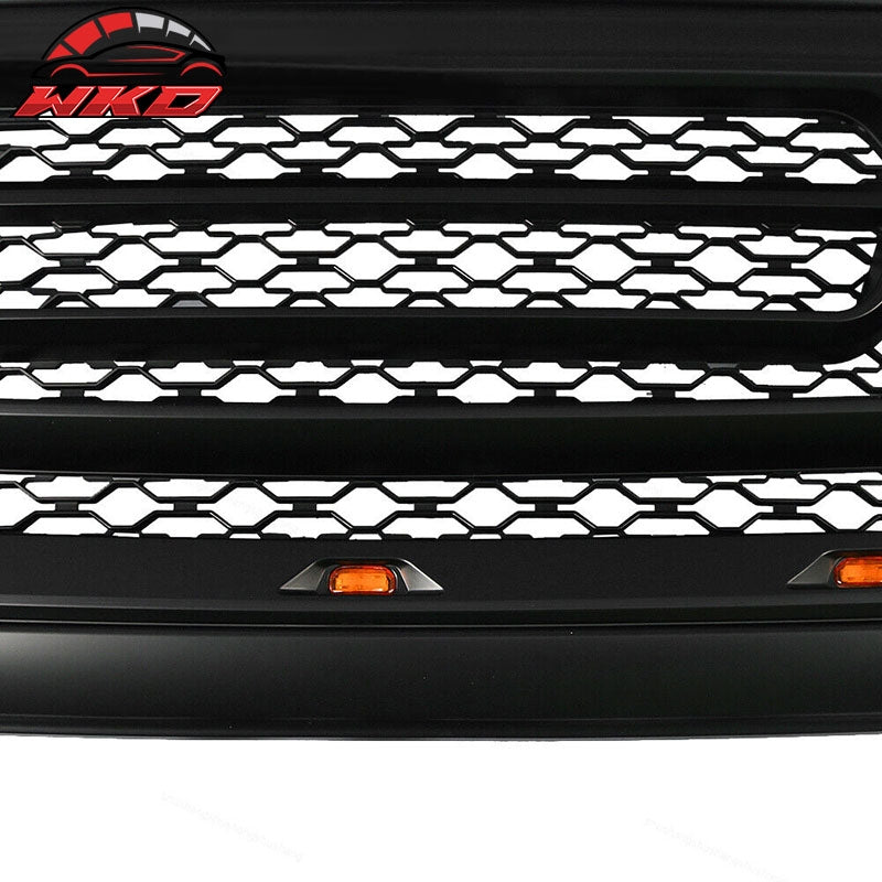Wholesale 13-24 Dodge Ram 1500 Rebel Style Front Bumper Hood Mesh Grille Matte Black - Wikond Auto