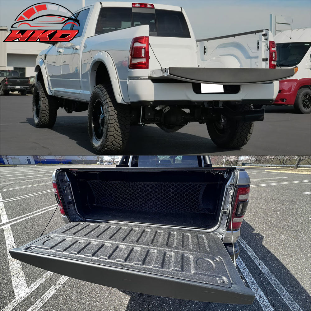 Fits 19-25 Ram 2500 3500 Tailgate Molding Cap Top Protector Spoiler Matte Black