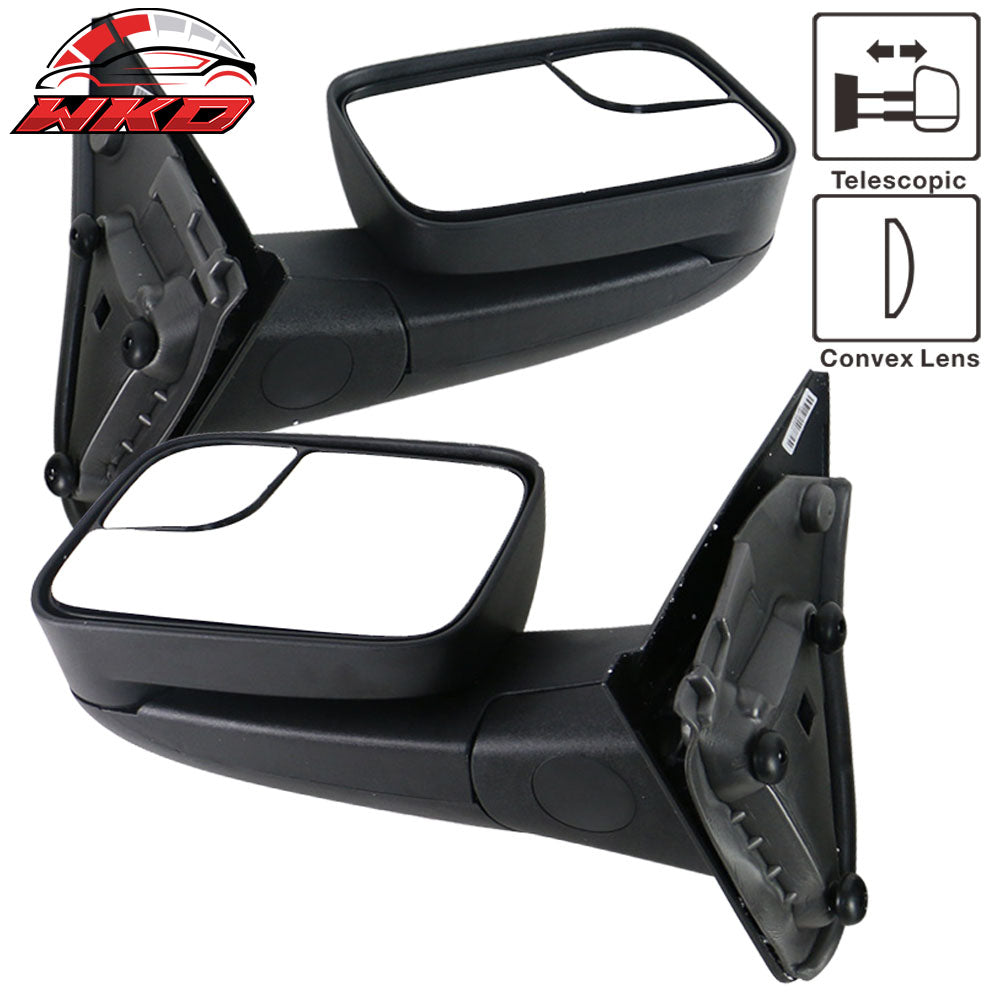Fits 02-08 Ram 1500 02-09  2500 3500 Side View Towing Mirrors Manual LH RH