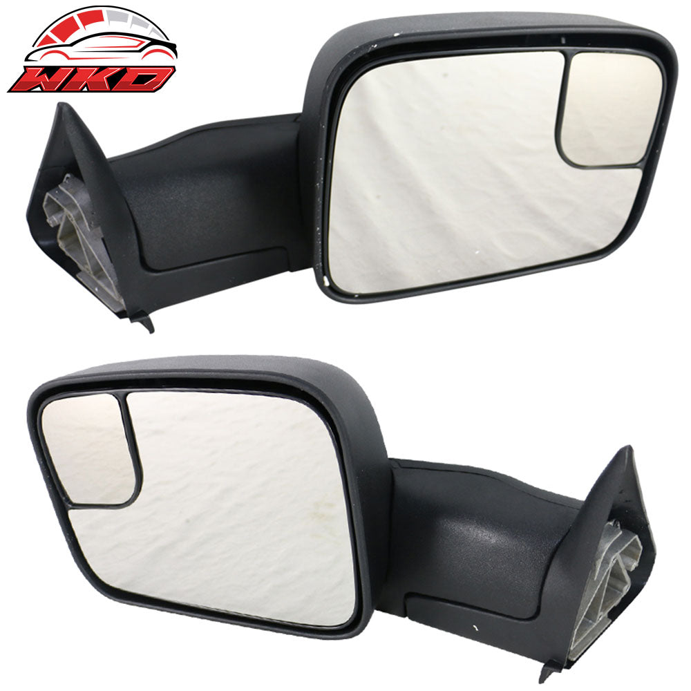 Fits 94-01 Dodge Ram 1500 94-02 2500 3500 Towing Mirrors Pair + Support Bracket