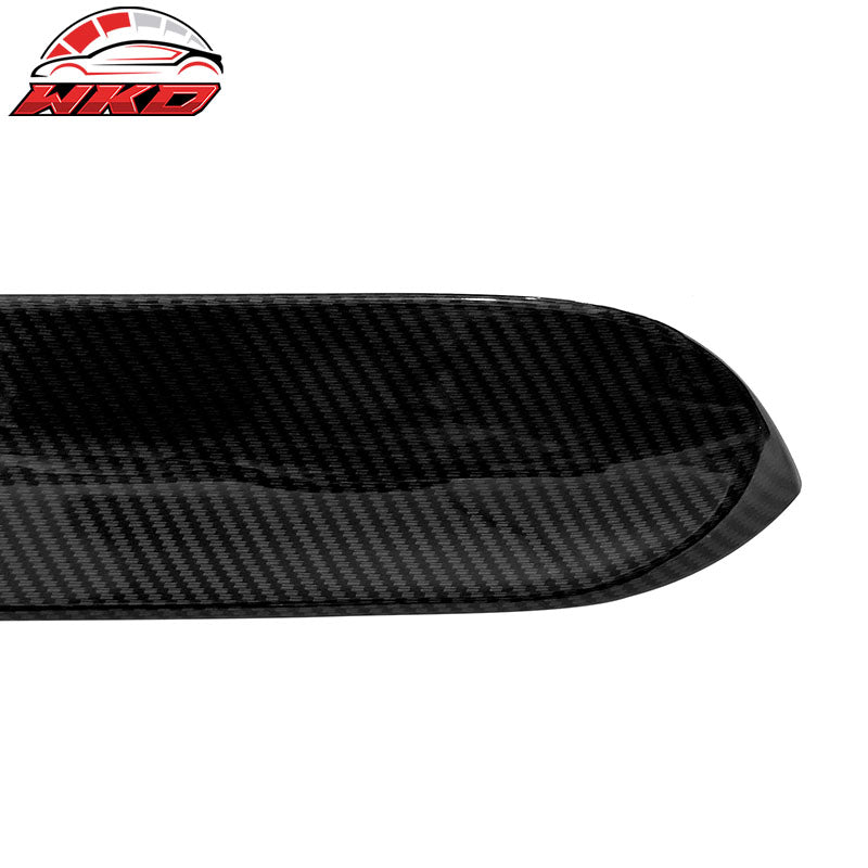 Fits 08-23 Dodge Challenger Rear Window Roof Spoiler Wing Carbon Fiber Print ABS