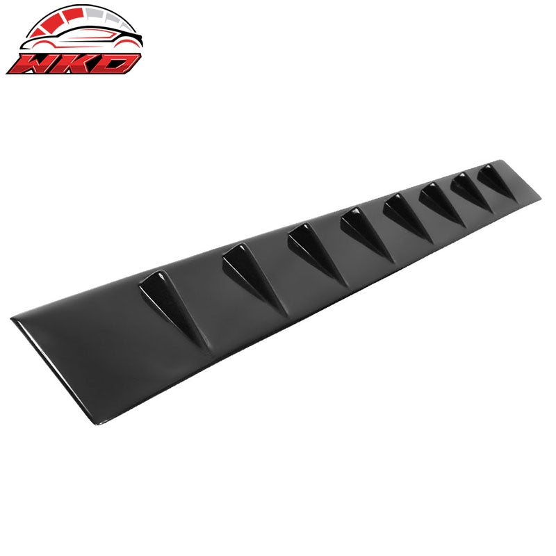 Fits 11-23 Dodge Charger IKON Shark Fin Roof Spoiler Vane Wing - Gloss Black