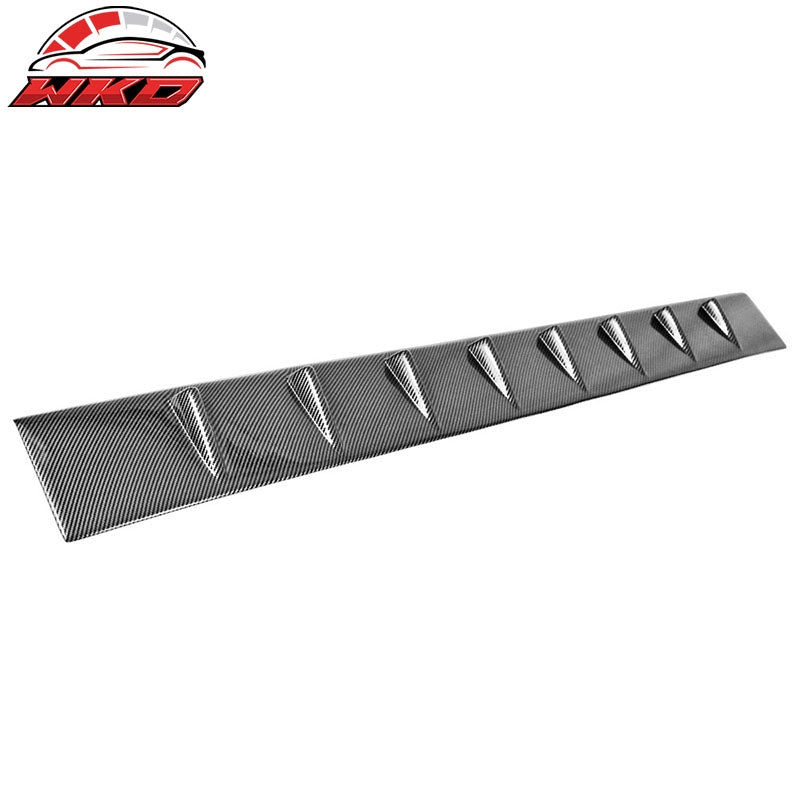Fits 11-23 Dodge Charger IKON Shark Fin Roof Spoiler Wing - Carbon Fiber Print