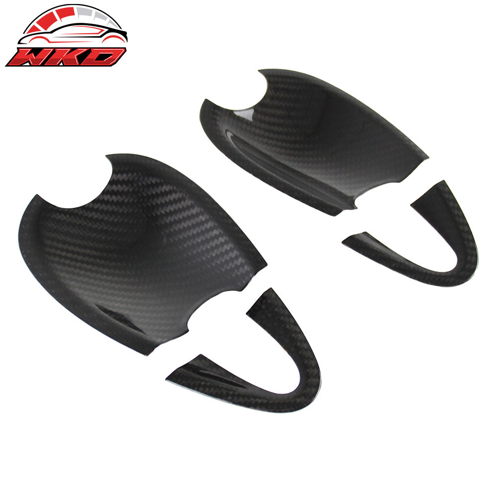 Fits 16-25 Mazda MX-5 Miata Carbon Fiber Exterior Outside Door Bowl Cover Trim