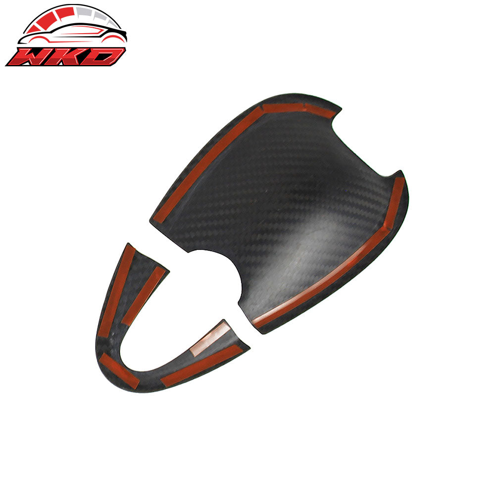 Fits 16-25 Mazda MX-5 Miata Carbon Fiber Exterior Outside Door Bowl Cover Trim