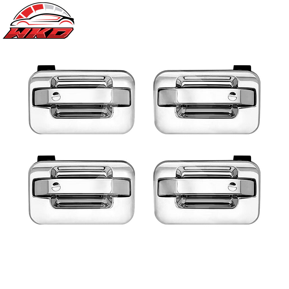04-09 Ford F-150 4PCS Front Rear Door Handle Cover Trim W/ 2-Keyhole Chrome | Wholesale