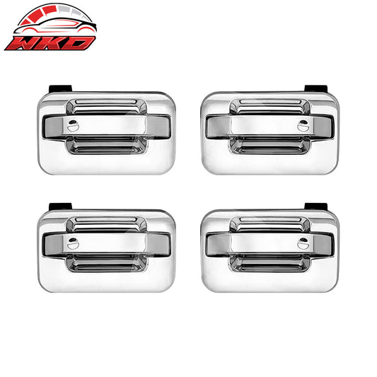 04-09 Ford F-150 4PCS Front Rear Door Handle Cover Trim W/ 2-Keyhole Chrome | Wholesale