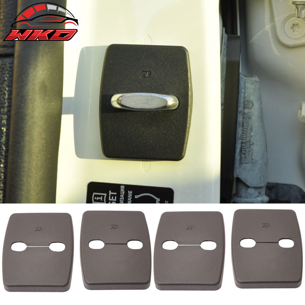 BMW F31 F11 Door Latch Striker Catch Bracket Cover Cap 4 PC - PP