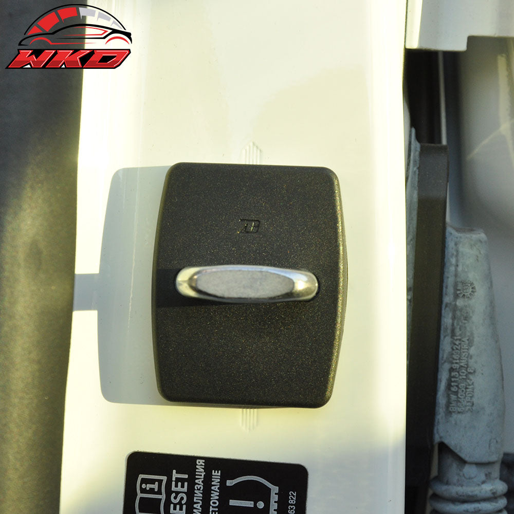 BMW F31 F11 Door Latch Striker Catch Bracket Cover Cap 4 PC - PP