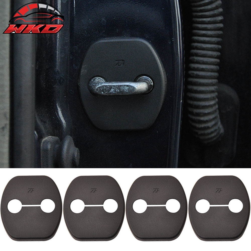 Fits Nissan Sentra Rouge Door Latch Striker Catch Bracket Cover Cap 4PC - PP