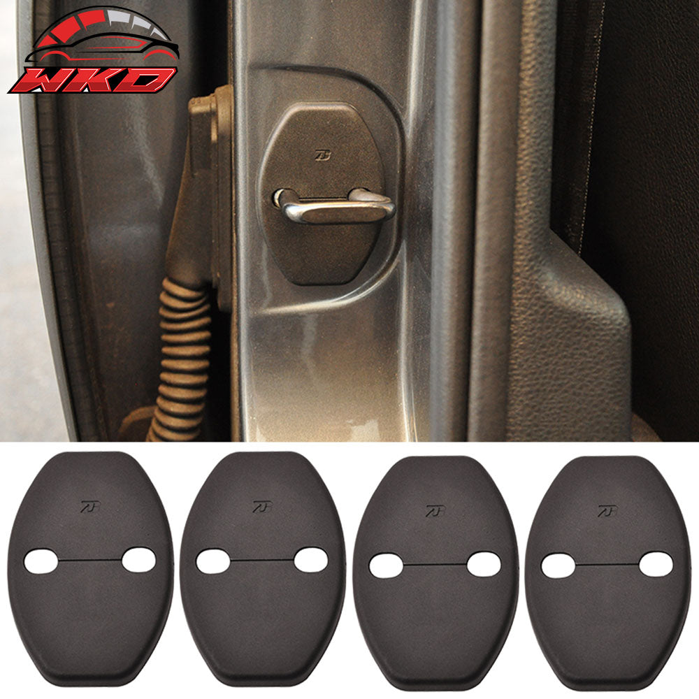 Fits Audi A4 A5 A7 A8 Q3 Q5 Q7 4PC Door Latch Striker Catch Bracket Cover Cap PP