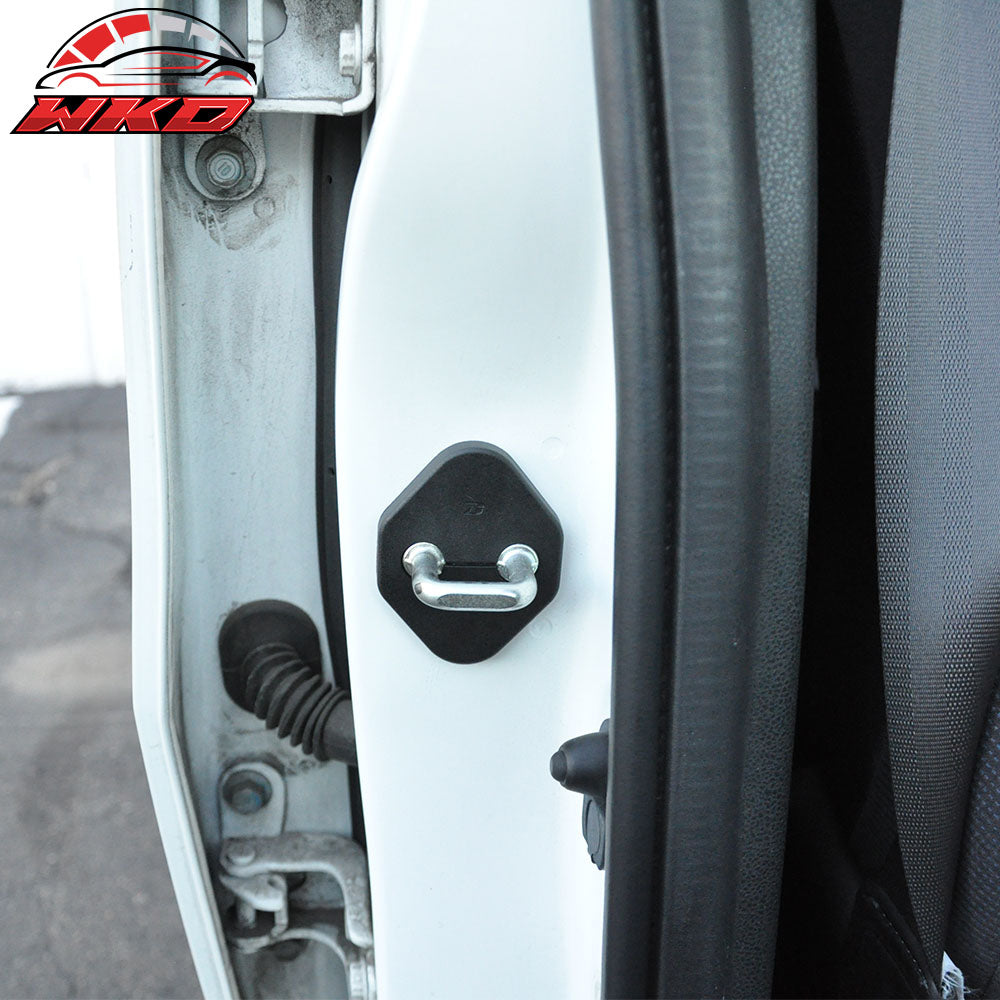 Honda Toyota Door Latch Striker Catch Bracket Cover Cap 4 PC - PP
