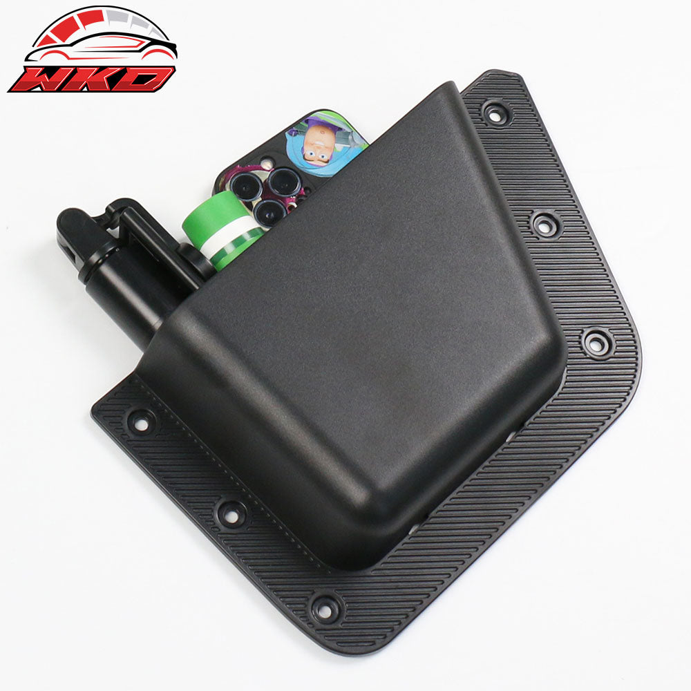 Fits 21-25 Ford Bronco 4-Door Black Rear Door Storage Pockets Box TPE + ABS