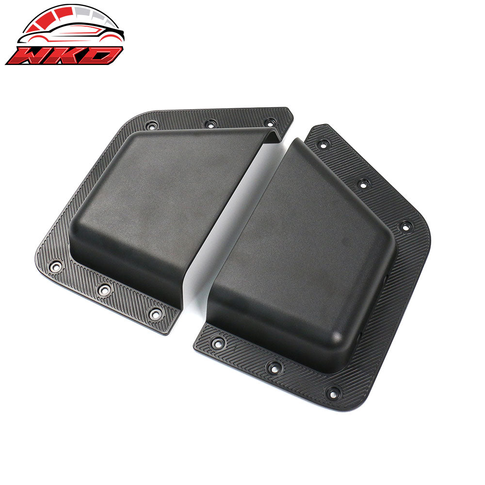 Fits 21-25 Ford Bronco 4-Door Black Rear Door Storage Pockets Box TPE + ABS