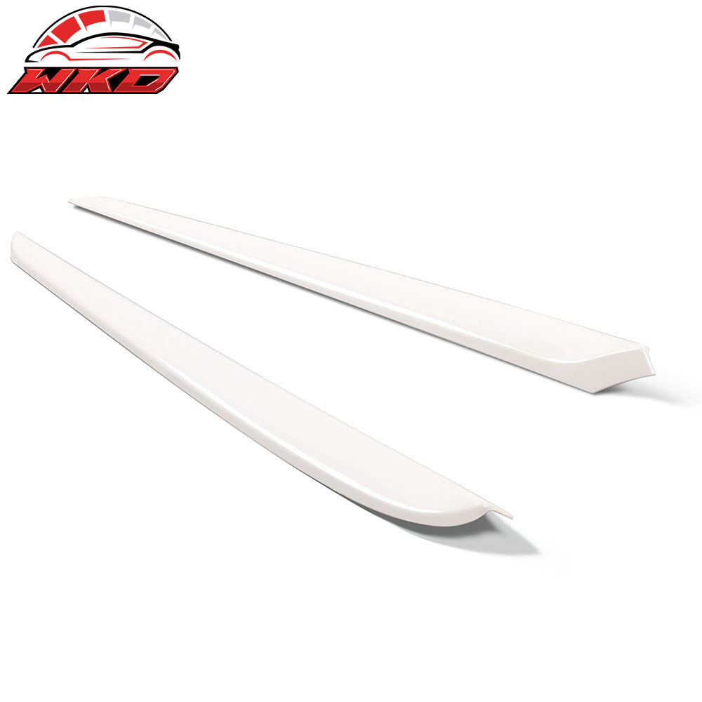 Fits 21-23 Tesla Model 3 23 Y ABS Front Door Decorative Panel Trim White - 2PCS
